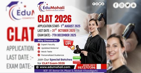 CLAT 2026 Recruitment Out - Edu Mohali