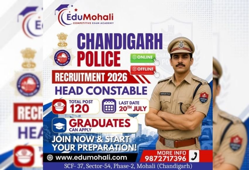 Chandigarh Police Head Constable Recruitment 2026 - Edu Mohali