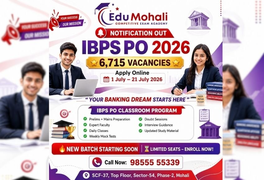 IBPS PO Recruitment 2026 - Edu Mohali